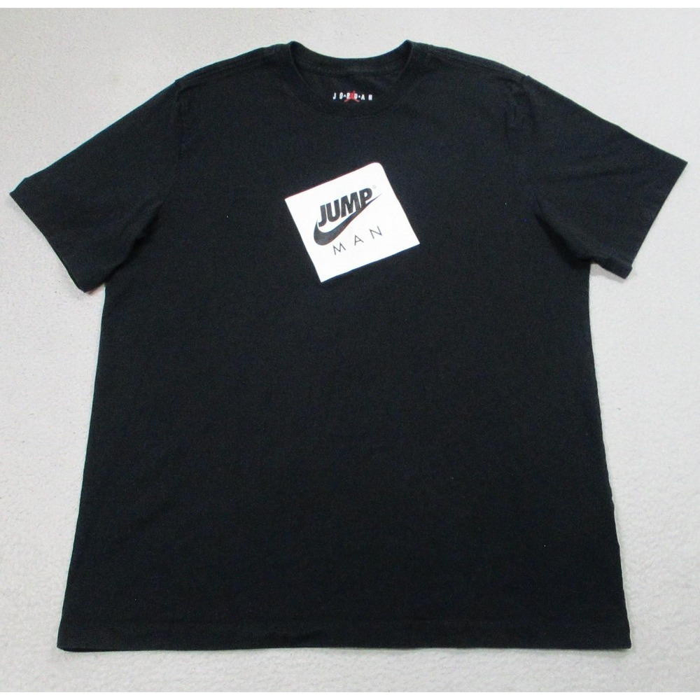Nike Jordan Jumpman Shirt Mens Large Black Standard Fit Graphic‎ Tee DD0963-010